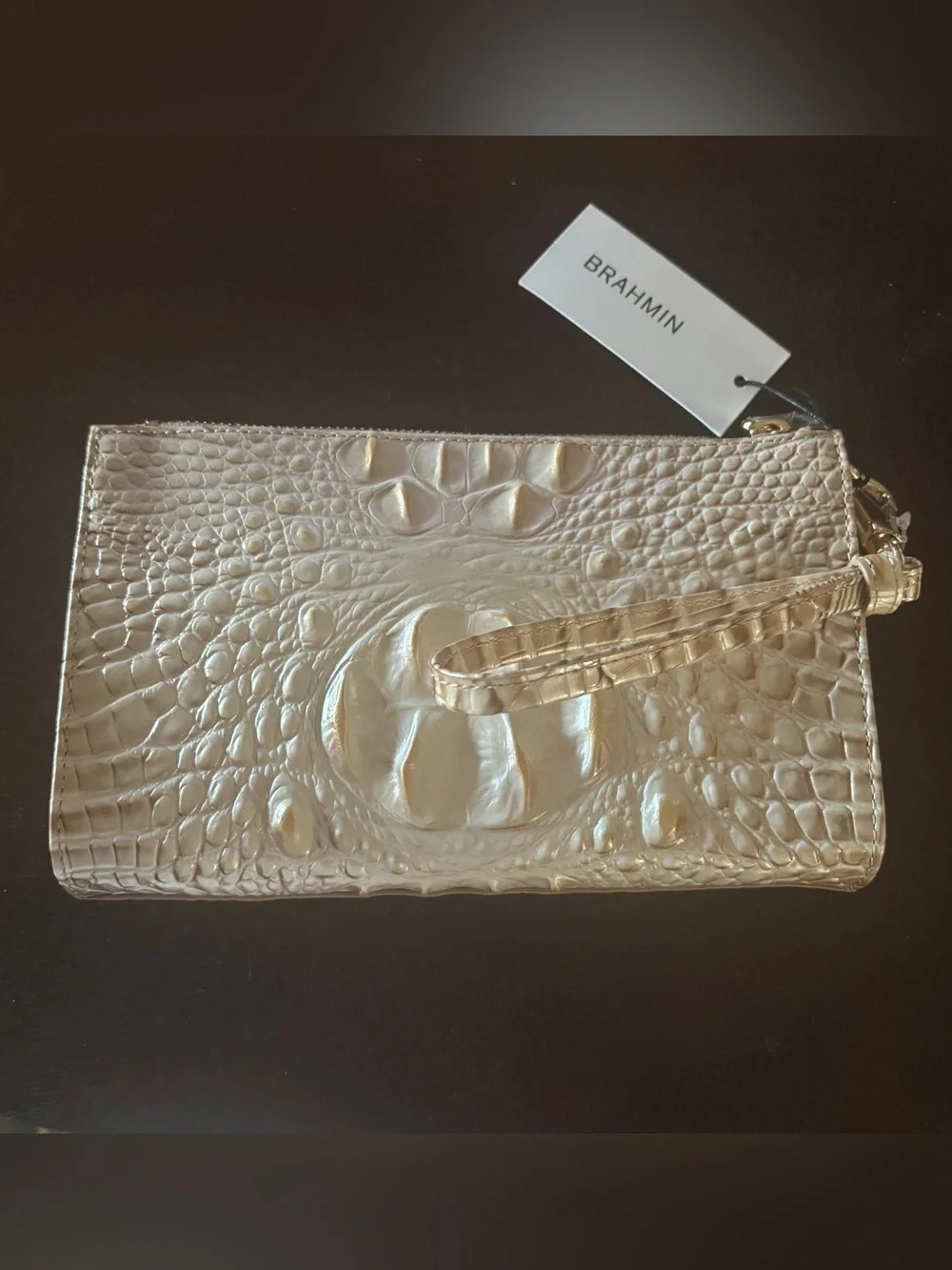 BRAHMIN Daisy Contour Melbourne Wristlet